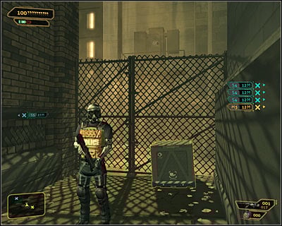 If you have an augmentation which improves jumping (Jump Enhancement), look around and find the interactive crate - Cloak & Daggers (steps 4-7) - Side quests - Deus Ex: Human Revolution Game Guide