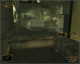 Continue climbing, using ladders and jumping on top of small crates along the way - (3) Peaceful solution: Entering the Hengsha Court Gardens building - Hunting the Hacker - Deus Ex: Human Revolution Game Guide