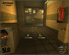 Your main objective should be to reach the bottom level of the hotel, because this will allow you to leave this area - (10) Peaceful solution: Leaving the main are of the hotel - Hunting the Hacker - Deus Ex: Human Revolution Game Guide