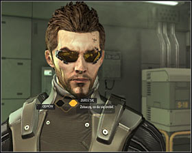 Make a few steps forward and youre going to be stopped by a TYM employee - (2) Rescuing a TYM employee - Searching for Proof - Deus Ex: Human Revolution Game Guide