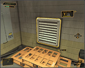 Enter a small room to find new lockers - (4) Peaceful solution: Travelling through the cryo-sterilization room - Searching for Proof - Deus Ex: Human Revolution Game Guide
