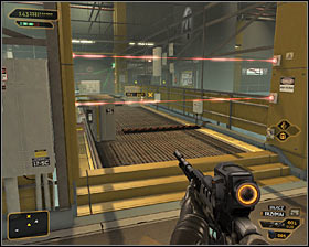 If you dont have camouflage youll have to make sure youve eliminated the guard mentioned above and then look around to the east - (4) Peaceful solution: Travelling through the cryo-sterilization room - Searching for Proof - Deus Ex: Human Revolution Game Guide