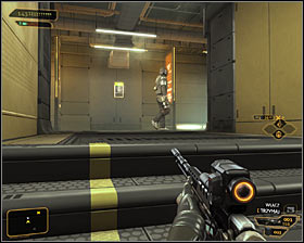 Use the stairs to reach the upper floor #1 - (5) Reaching the first elevator - Searching for Proof - Deus Ex: Human Revolution Game Guide