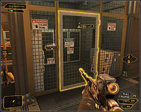 Exit the elevator and take some time to look around - (6) Reaching the second elevator - Searching for Proof - Deus Ex: Human Revolution Game Guide