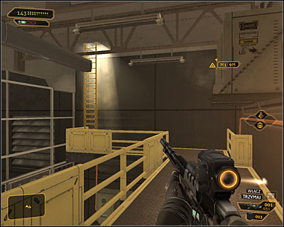 You may now start moving towards a ladder seen in the distance - (6) Reaching the second elevator - Searching for Proof - Deus Ex: Human Revolution Game Guide