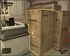 Make sure its safe before leaving cover and start exploring the area - (7) Aggressive solution: Travelling through the laboratories - Searching for Proof - Deus Ex: Human Revolution Game Guide