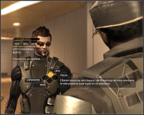 An attempt to approach the main entrance to the Data Core Server Room #1 will result in triggering a conversation with one of the guards - (8) Peaceful solution: Reaching the Data Core - Searching for Proof - Deus Ex: Human Revolution Game Guide