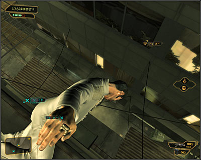 Carefully approach the ledge and correctly place Chans body so itll start hovering (screen above) - Rotten Business (steps 4-8) - Side quests - Deus Ex: Human Revolution Game Guide