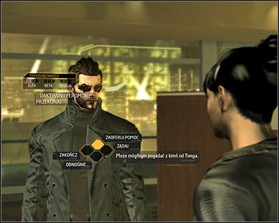 If you want to act as a good-hearted hero, then you can offer Jaya your assistance in settling the conflict, so that she wont have to continue paying the rent and Tong and his men will leave her alone for good - Bar Tab (steps 5-7) - Side quests - Deus Ex: Human Revolution Game Guide