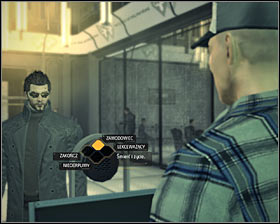 Once youre inside the clinic proceed to the main room and initiate a conversation with a man wearing a baseball cap - Shanghai Justice (steps 1-3) - Side quests - Deus Ex: Human Revolution Game Guide