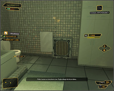The game will ask you to find Lee, but since hes not here all you have to do is to get to the last room of the apartment which is going to be the toilet (screen above) - Shanghai Justice (steps 4-8) - Side quests - Deus Ex: Human Revolution Game Guide