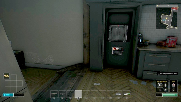 The safe can be found downstairs, at Jensens neighbor - Weapons (description and locations) - Listings - Deus Ex: Mankind Divided Game Guide