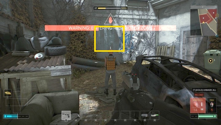 There is a destroyable wall behind a wall on the courtyard in northern Prague - Weapons (description and locations) - Listings - Deus Ex: Mankind Divided Game Guide