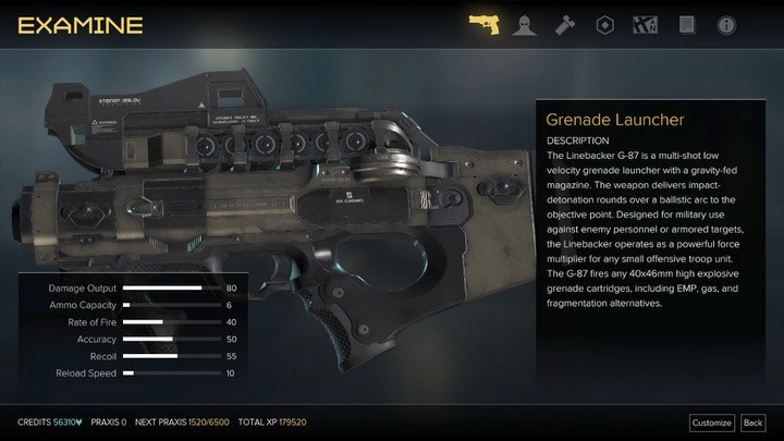 Grenade Launcher - Weapons (description and locations) - Listings - Deus Ex: Mankind Divided Game Guide