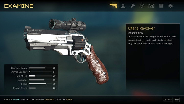 Otars revolver - Weapons (description and locations) - Listings - Deus Ex: Mankind Divided Game Guide