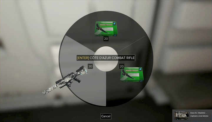 The rifle, inside a locker in the vault - Weapons (description and locations) - Listings - Deus Ex: Mankind Divided Game Guide