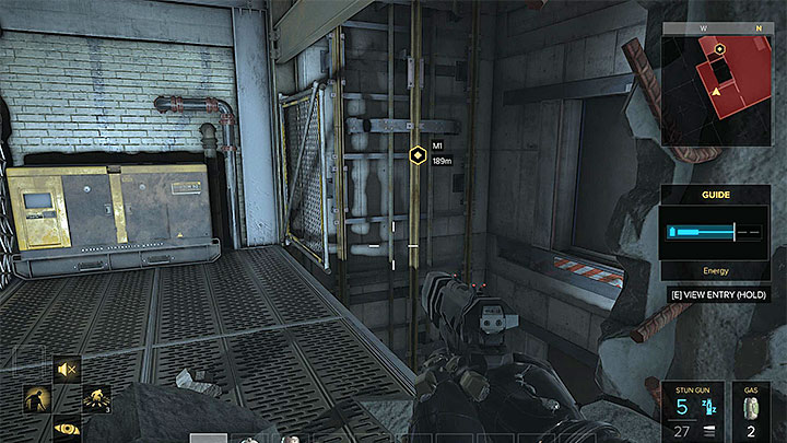 After blasting through the cracked wall you will arrive near an unused elevator shaft. - Black Market Buy - main quest - Dubai | Quests and maps - Deus Ex: Mankind Divided Game Guide