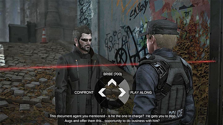 Express an interest in meeting the document specialist. - The Golden Ticket - side quest - Side quests - Deus Ex: Mankind Divided Game Guide