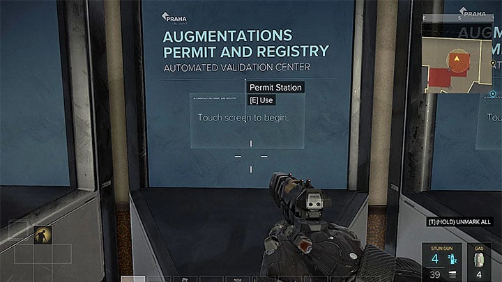 The station for validating permits - The Golden Ticket - side quest - Side quests - Deus Ex: Mankind Divided Game Guide