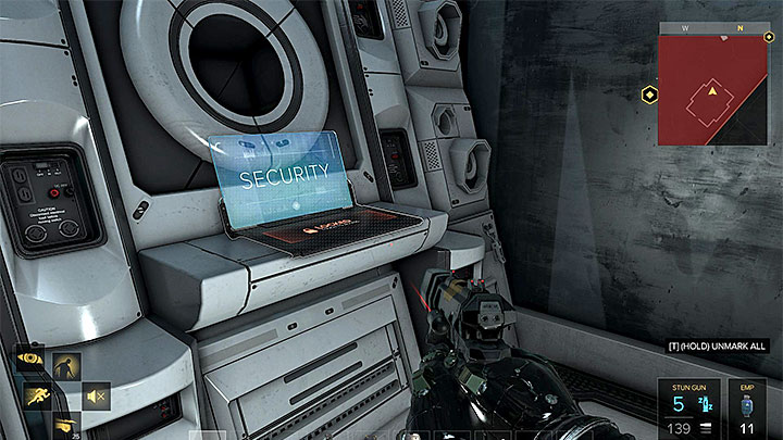 Security computers are located in side buildings and each one of them allows you to turn off a single turret. - G.A.R.M. - main quest - G.A.R.M. Facility | Quests and maps - Deus Ex: Mankind Divided Game Guide