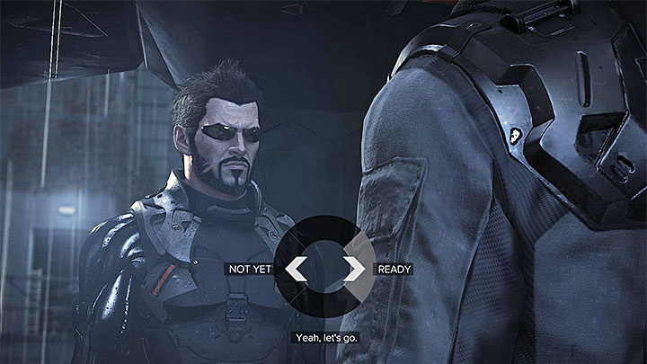 Confirm that you are ready for a journey to Apex Centre - Hunting Down the Final Clues - main quest - Prague (third visit) | Quests and maps - Deus Ex: Mankind Divided Game Guide