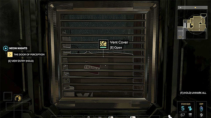 The second alternative way also involves crossing the ventilation shafts - Neon Nights - side quest - Side quests - Deus Ex: Mankind Divided Game Guide