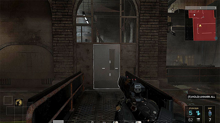 One of the entrances to the area with neon containers - Neon Nights - side quest - Side quests - Deus Ex: Mankind Divided Game Guide