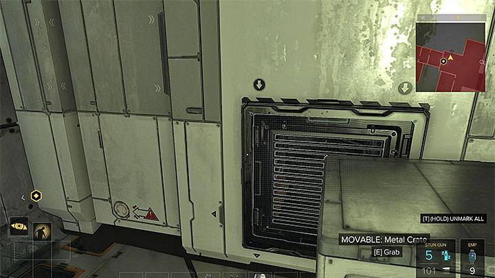 Using the passageway on level two (M17,18) is, by default, precluded by two active laser barriers - The Rucker Extraction - main quest - The Utulek Complex | Quests and maps - Deus Ex: Mankind Divided Game Guide