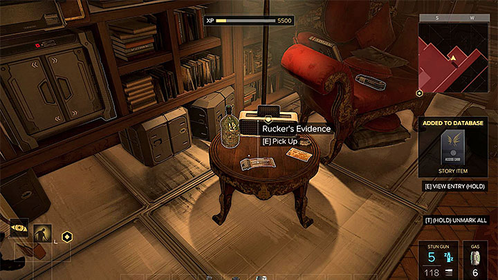 There is the palmtop with evidence in a side room - The Rucker Extraction - main quest - The Utulek Complex | Quests and maps - Deus Ex: Mankind Divided Game Guide