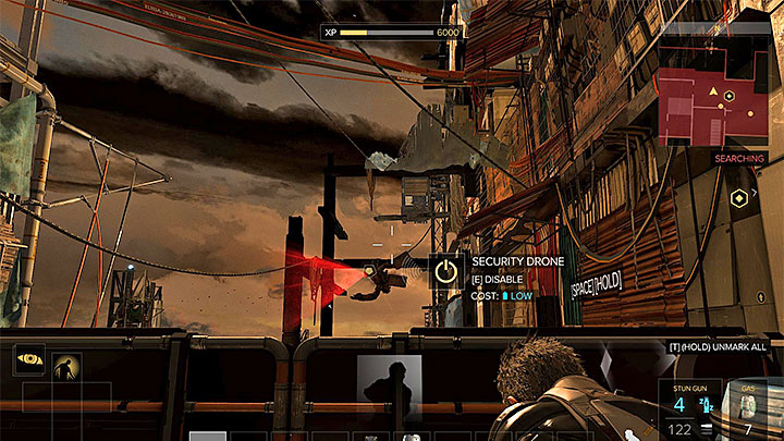 You can hack the drones only if you have Remote Hacking - The Rucker Extraction - main quest - The Utulek Complex | Quests and maps - Deus Ex: Mankind Divided Game Guide