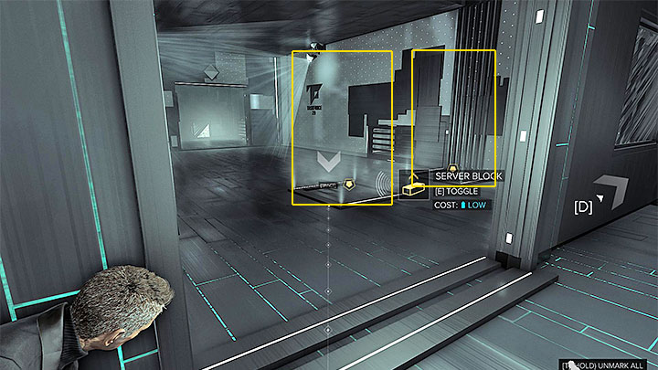 Turn left and go downstairs - Checking Out the Men in Charge - main quest - Main quests - Deus Ex: Mankind Divided Game Guide