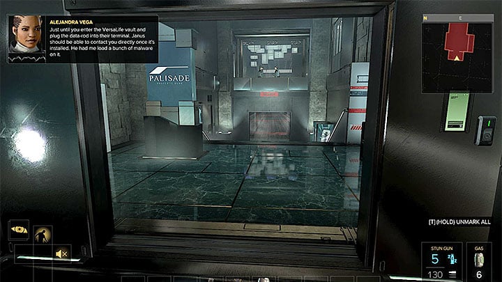 The elevator will carry you to level one only if you prepared an access card during The Heist - Map of the Palisade Property Bank - M12 - Maps - Deus Ex: Mankind Divided Game Guide