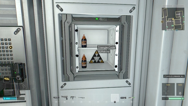 An example triangle code in the safe. - Triangle Codes - Listings - Deus Ex: Mankind Divided Game Guide