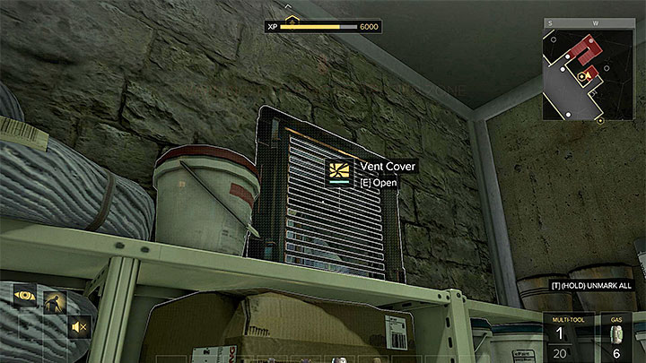 There is a ventilation shaft in a side room, leading to the stairs - Confronting the Bomb-maker - main quest - Main quests - Deus Ex: Mankind Divided Game Guide