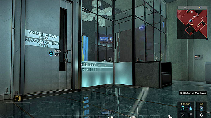 Entrance to the CEO office - The Heist - main quest - Main quests - Deus Ex: Mankind Divided Game Guide