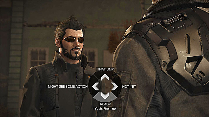 Confirm readiness only when you took care of all affairs - The Heist - main quest - Main quests - Deus Ex: Mankind Divided Game Guide