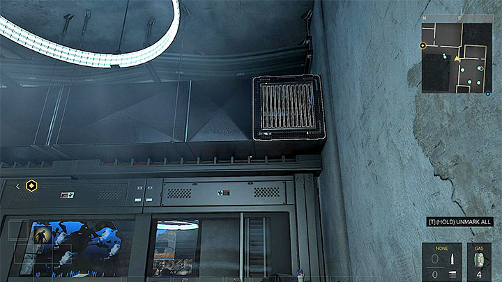 The entrance to one of the ventilation shafts can be found near the closed door leading to the server room. - Checking Out TF29 - main quest - Main quests - Deus Ex: Mankind Divided Game Guide