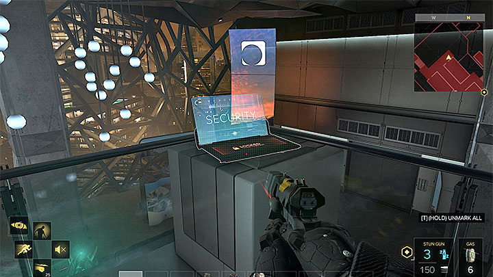 You can disable the turret by the elevator or reprogram it so it turns against your enemies - Protecting the Future (Stopping Marchenko) - Main Quest - Apex Convention Centre | Quests and maps - Deus Ex: Mankind Divided Game Guide