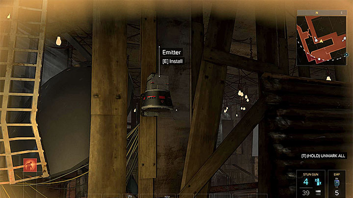 Return to the balcony, which you have used earlier, and approach one of the defensive turrets, which are located above the balcony - Cult of Personality - side quest - Side quests - Deus Ex: Mankind Divided Game Guide