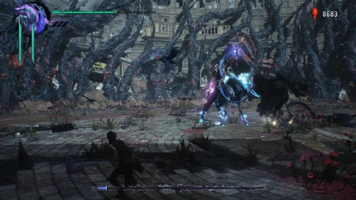 Also, beware of an attack in which the boss drives the sword into the ground and creates discharges around it - Elder Geryon Knight Boss Fight Guide for DMC5 - Bosses - Devil May Cry 5 Guide