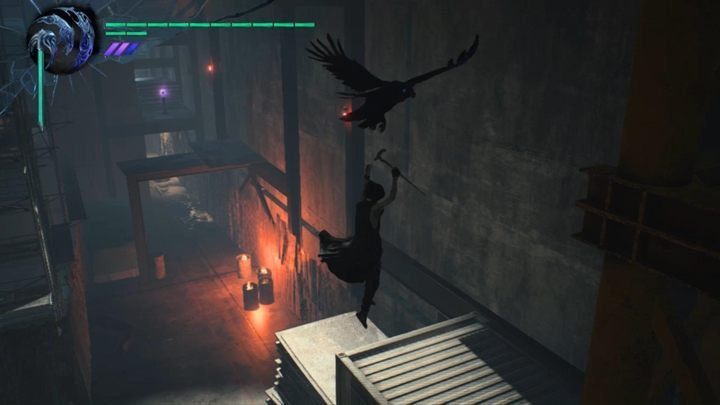 After the fight go further - in the next section of the storehouse you can get a purple orb fragment - Mission 05 - The Devil Sword Sparta | Devil May Cry 5 walkthrough - Main story missions - Devil May Cry 5 Guide