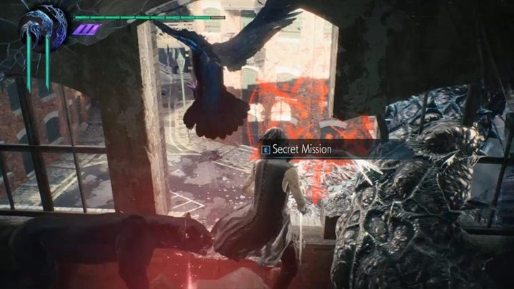 Thanks to this, you will be able to eliminate the vegetation, enter the building and launch the secret mission 03 - Secret mission 03 walkthrough for Devil May Cry 5 - Secret missions - Devil May Cry 5 Guide