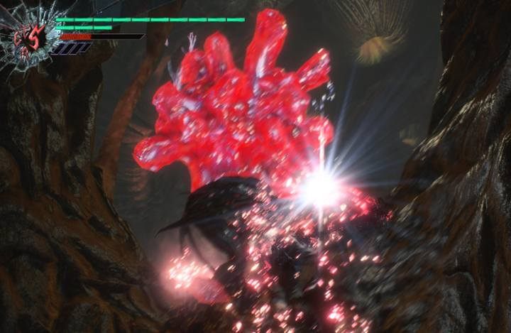 One of the large trees you can encounter in the game - use special abilities to retrieve as many orbs as possible. - How to get a lot of red orbs in Devil May Cry 5? - FAQ - Devil May Cry 5 Guide