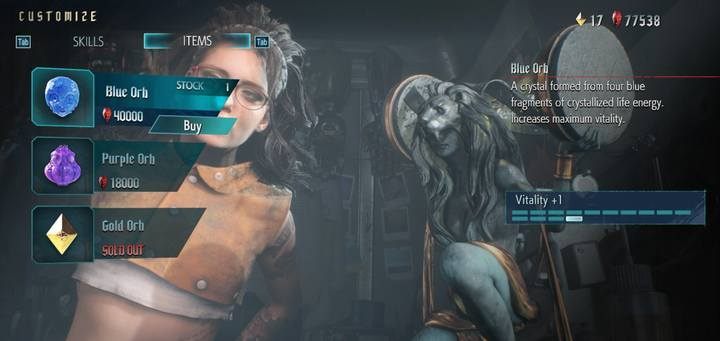 You can also buy orbs - they are not expensive, however, their price increases with each bar - How to increase maximum health in Devil May Cry 5? - FAQ - Devil May Cry 5 Guide