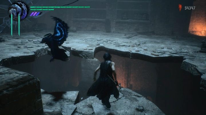 Jump into the cave now, destroy tentacles and go further - Mission 09 - Genesis | Devil May Cry 5 walkthrough - Main story missions - Devil May Cry 5 Guide