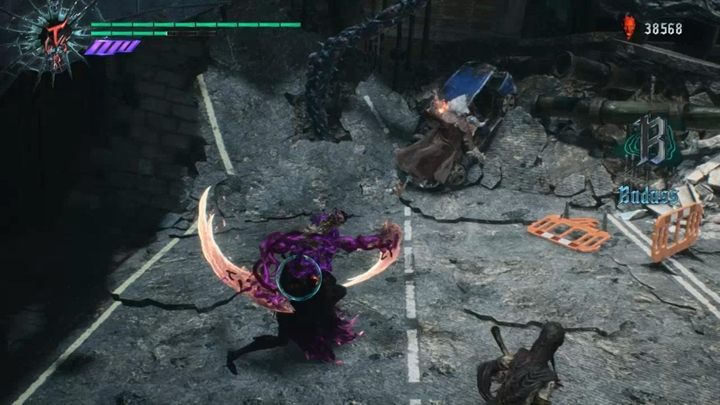 Follow now to the top of the building and go to exposed passage - Mission 11 - Reason | Devil May Cry 5 walkthrough - Main story missions - Devil May Cry 5 Guide