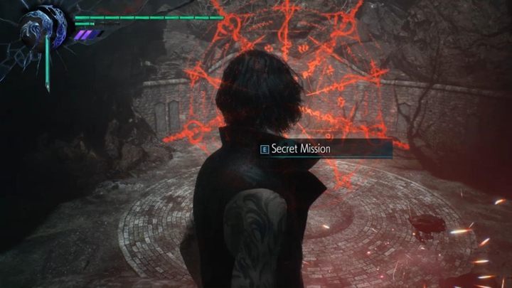 You come across Qlipoth roots blocking a passage - Secret Mission 06 walkthrough for Devil May Cry 5 - Secret missions - Devil May Cry 5 Guide