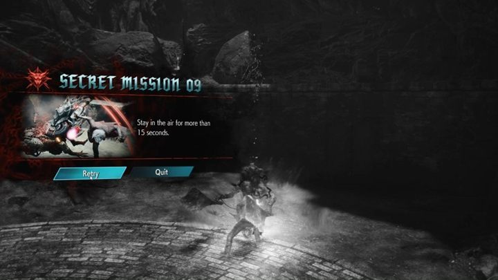 Here, Dante must spend 15 seconds in the air without touching the ground - Secret Mission 09 walkthrough for Devil May Cry 5 - Secret missions - Devil May Cry 5 Guide
