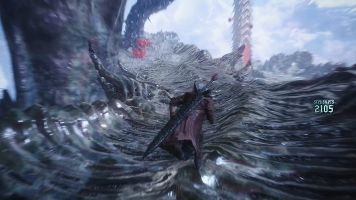 Collect Red Orbs and destroy the root in front of you - Mission 18 - Awakening | Devil May Cry 5 walkthrough - Main story missions - Devil May Cry 5 Guide