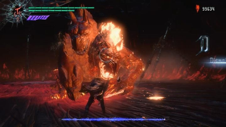 The boss has three heads - each one of them creates a different aura and allows the boss to use specific attacks - King Cerberus Boss Fight Guide for DMC5 - Bosses - Devil May Cry 5 Guide